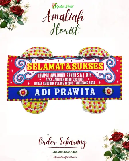 Papan Bunga Ucapan Selamat Wonosri